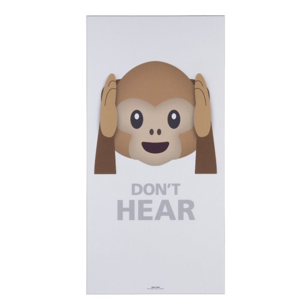 Akustikbillede Dont Hear (White)