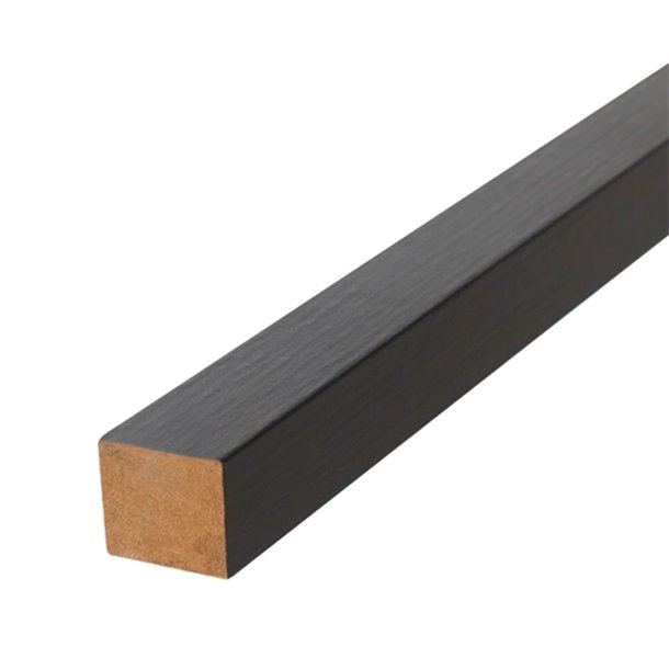 FibroTech Unika 25 afslutningsliste 22x25x3000 mm black oak. 2 stk. pr. pakke