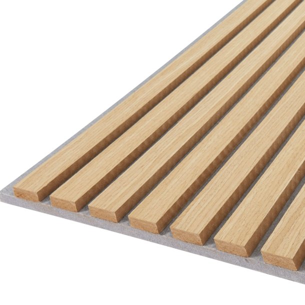 Fibrotech Quanti akustikpanel 18x520x2440 mm light oak m/gr polyester