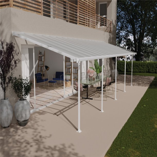 Canopia by Palram Feria terrasseoverdkning hvid 28,5 m2