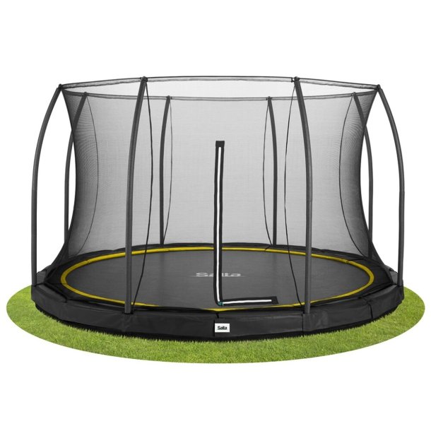 Salta Trampolin Comfort Edition Ground 396 cm, sort inkl. sikkerhedsnet