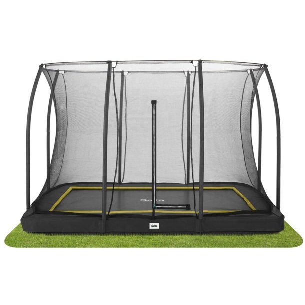 Salta Trampolin Comfort Edition Ground rektangulr 305 x 214 cm sort inkl. sikkerhedsnet