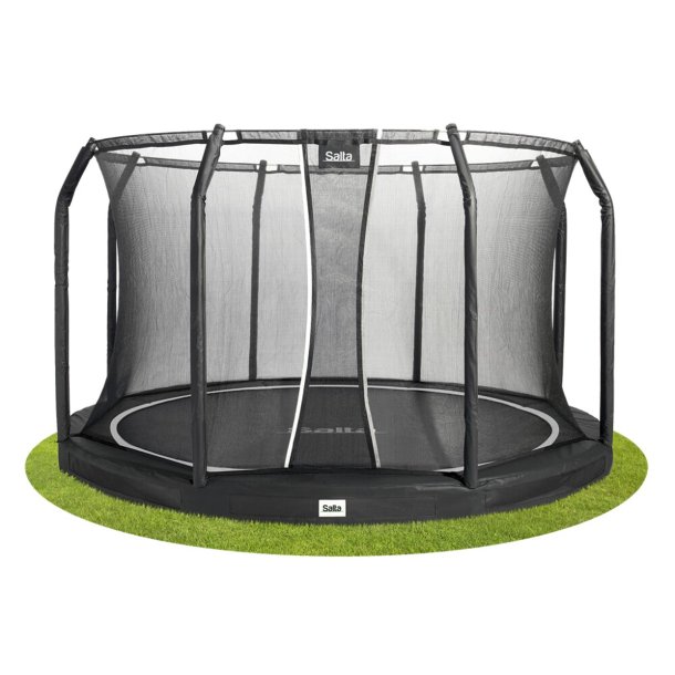 Salta Trampolin Premium Ground 305 cm, sort inkl. sikkerhedsnet 